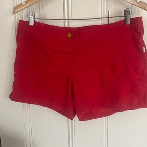Helly Hansen women’s boat shorts, red, size 12.